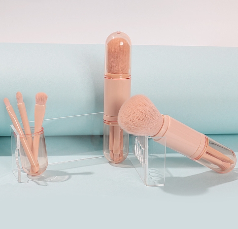 多功能伸缩散粉便携化妆刷旅行腮红刷四合一眼影刷化妆刷美妆工具
