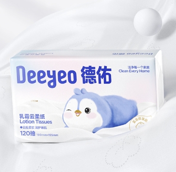 德佑湿纸巾120抽15包柔纸巾新生干湿两用抽纸保湿巾
